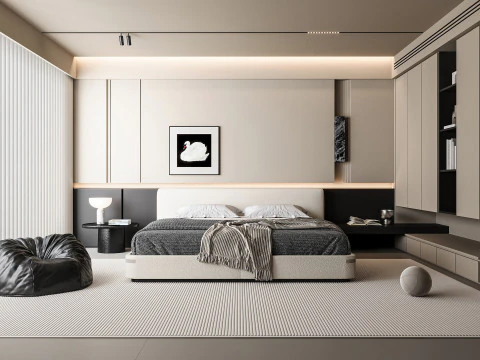 dormitorio moderno Modelo 3D