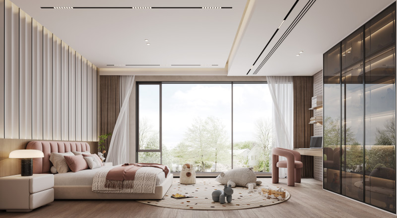 Modern bedroom 3D 模型 .c4d .max .obj .3ds .fbx .stl .blend 