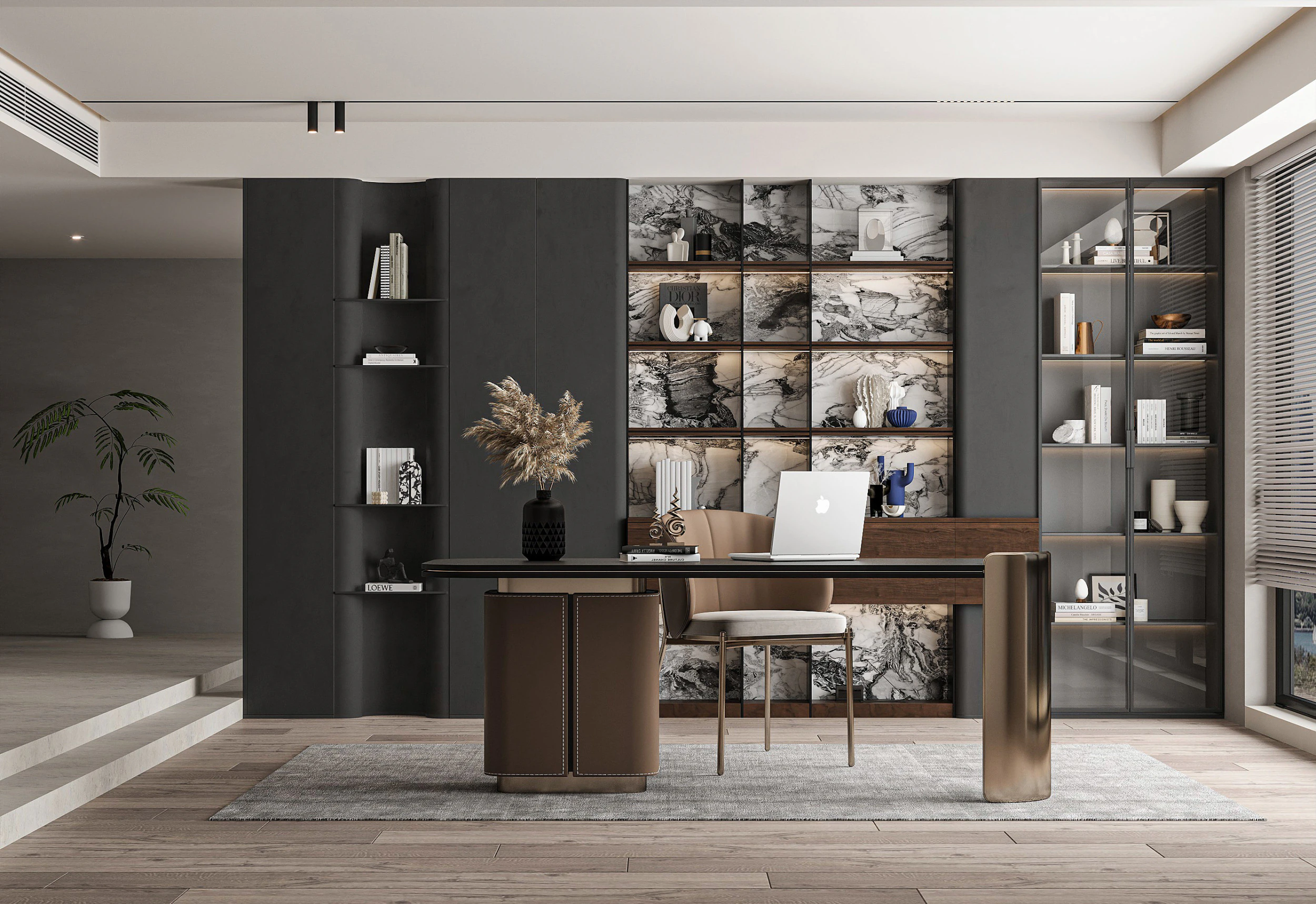 Modern office 3D Model .c4d .max .obj .3ds .fbx .stl .blend 