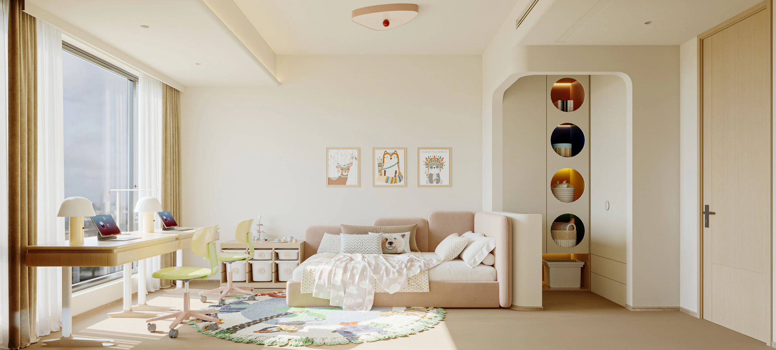 Modern bedroom 3D Model .c4d .max .obj .3ds .fbx .stl .blend 
