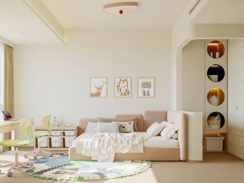 Kamar tidur modern Model 3D