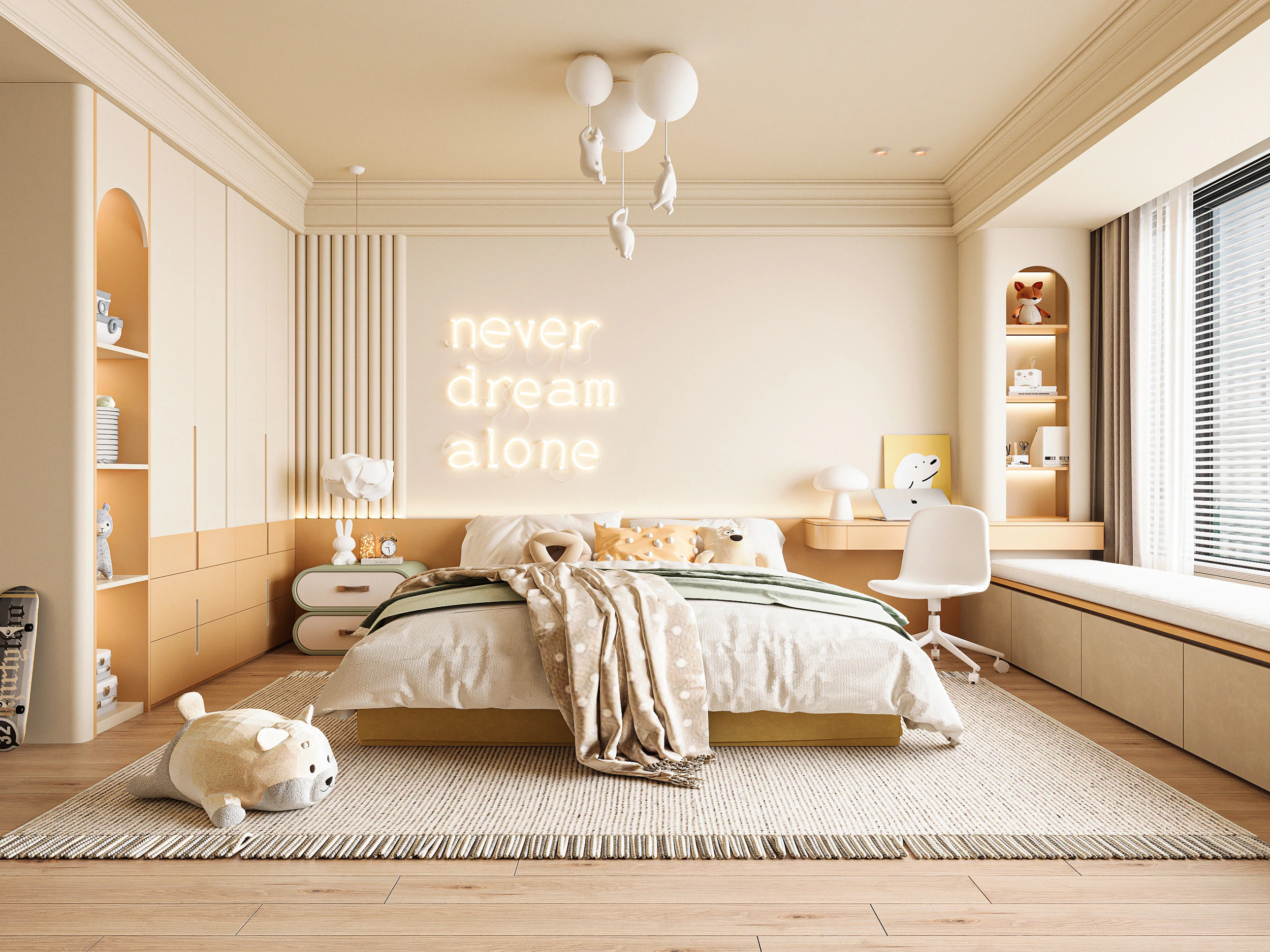 Modern bedroom 3D Model .c4d .max .obj .3ds .fbx .stl .blend 
