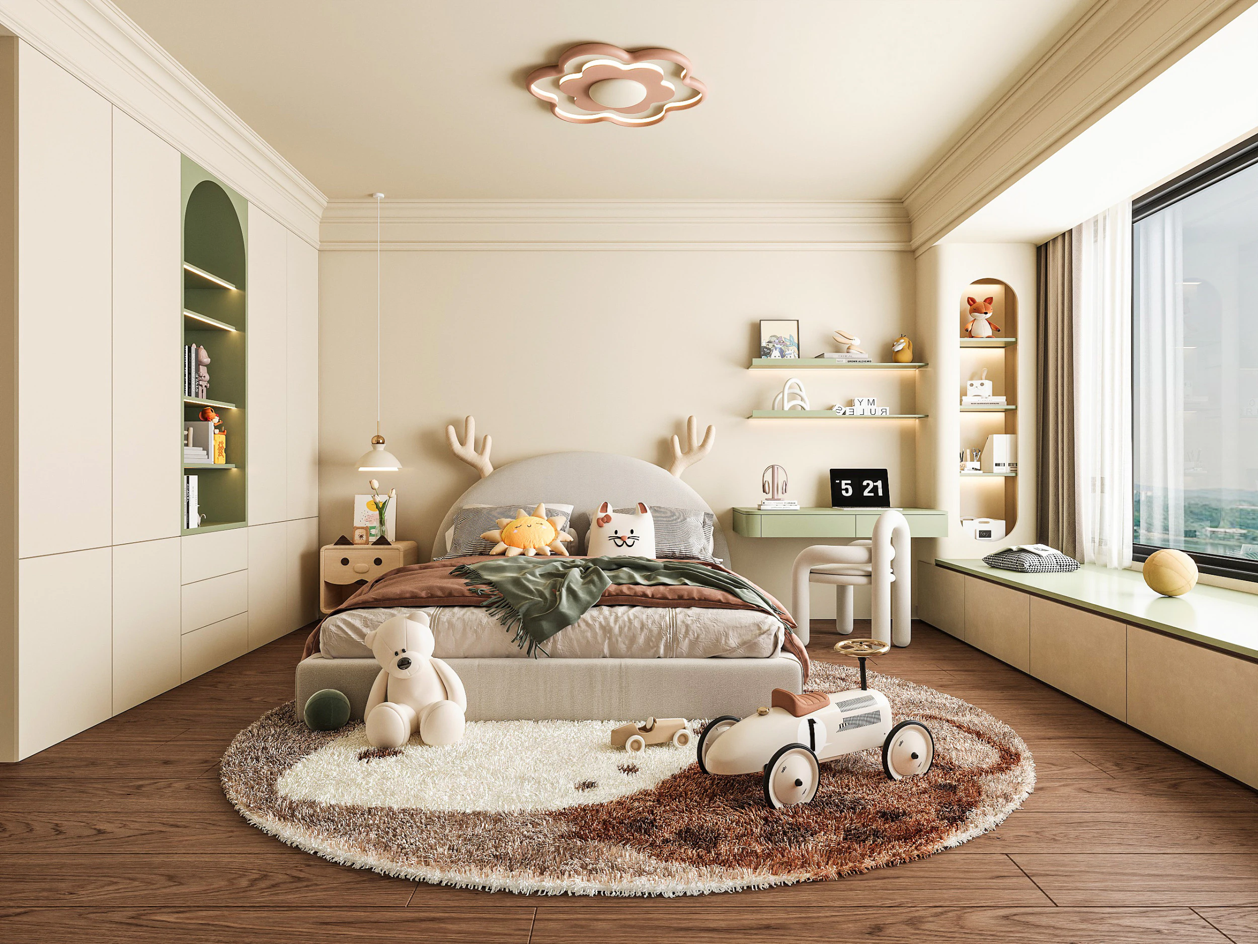Modern bedroom 3D Model .c4d .max .obj .3ds .fbx .stl .blend 