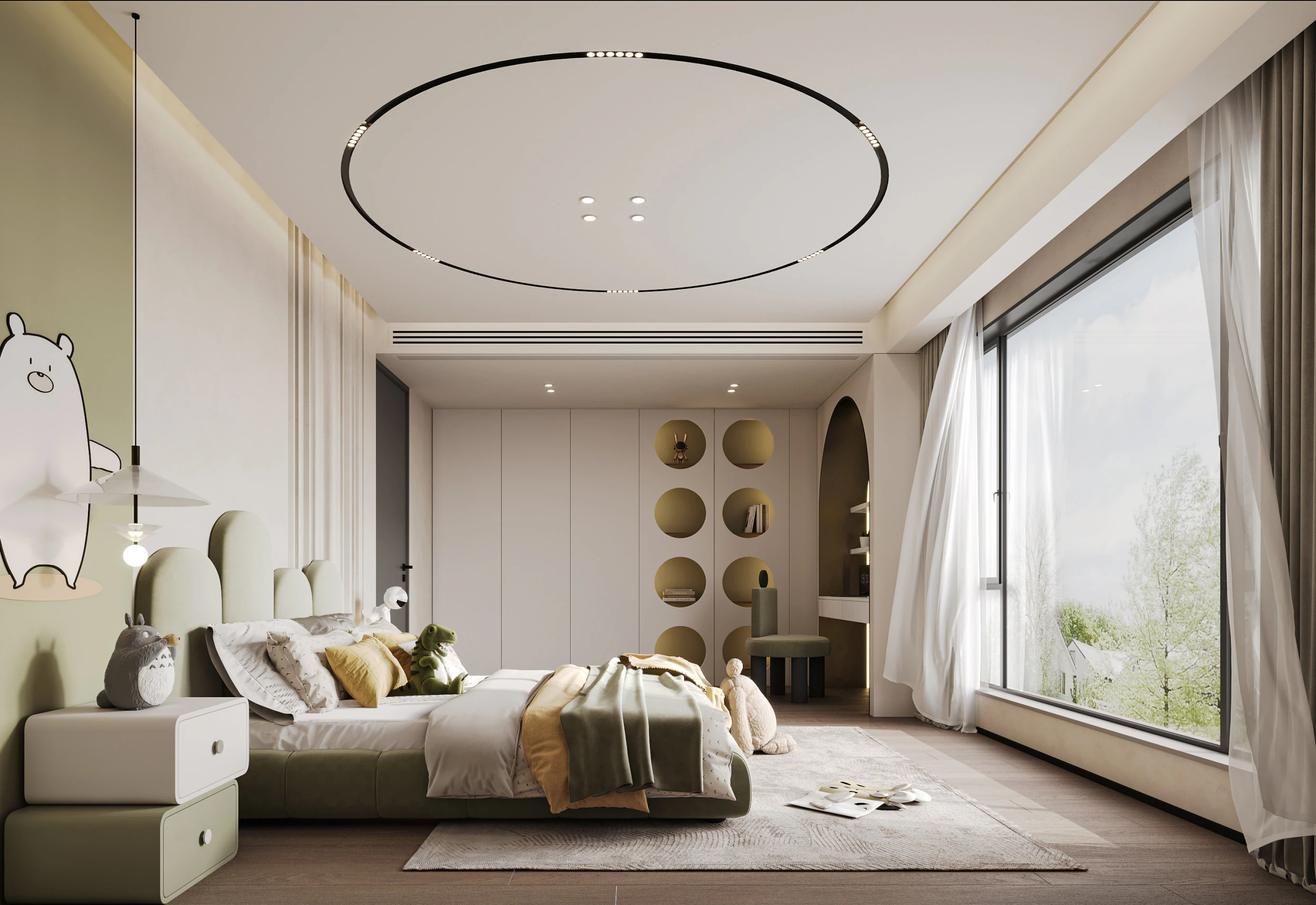 Modern bedroom 3D Model .c4d .max .obj .3ds .fbx .stl .blend 