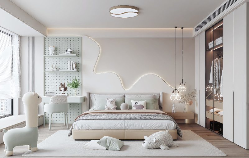 Modern bedroom 3D 模型 .c4d .max .obj .3ds .fbx .stl .blend 