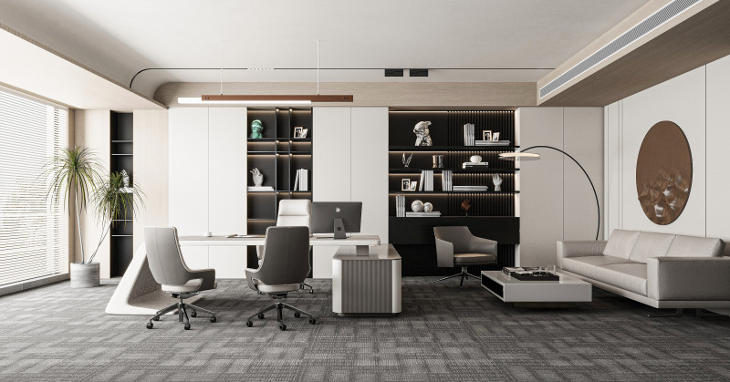 Modern office 3D 模型 .c4d .max .obj .3ds .fbx .stl .blend 