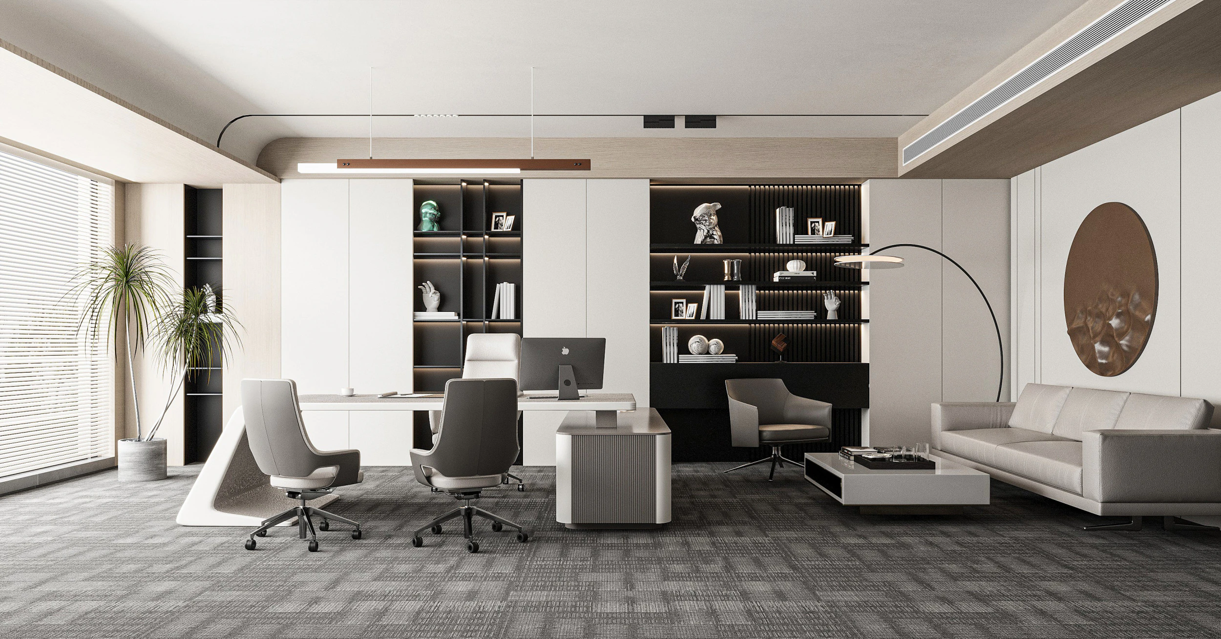 Modern office 3D Model .c4d .max .obj .3ds .fbx .stl .blend 