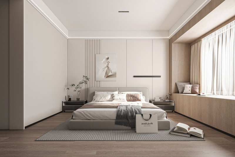 Modern bedroom 3D 模型 .c4d .max .obj .3ds .fbx .stl .blend 