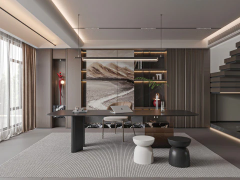 Nowoczesne biuro Model 3D