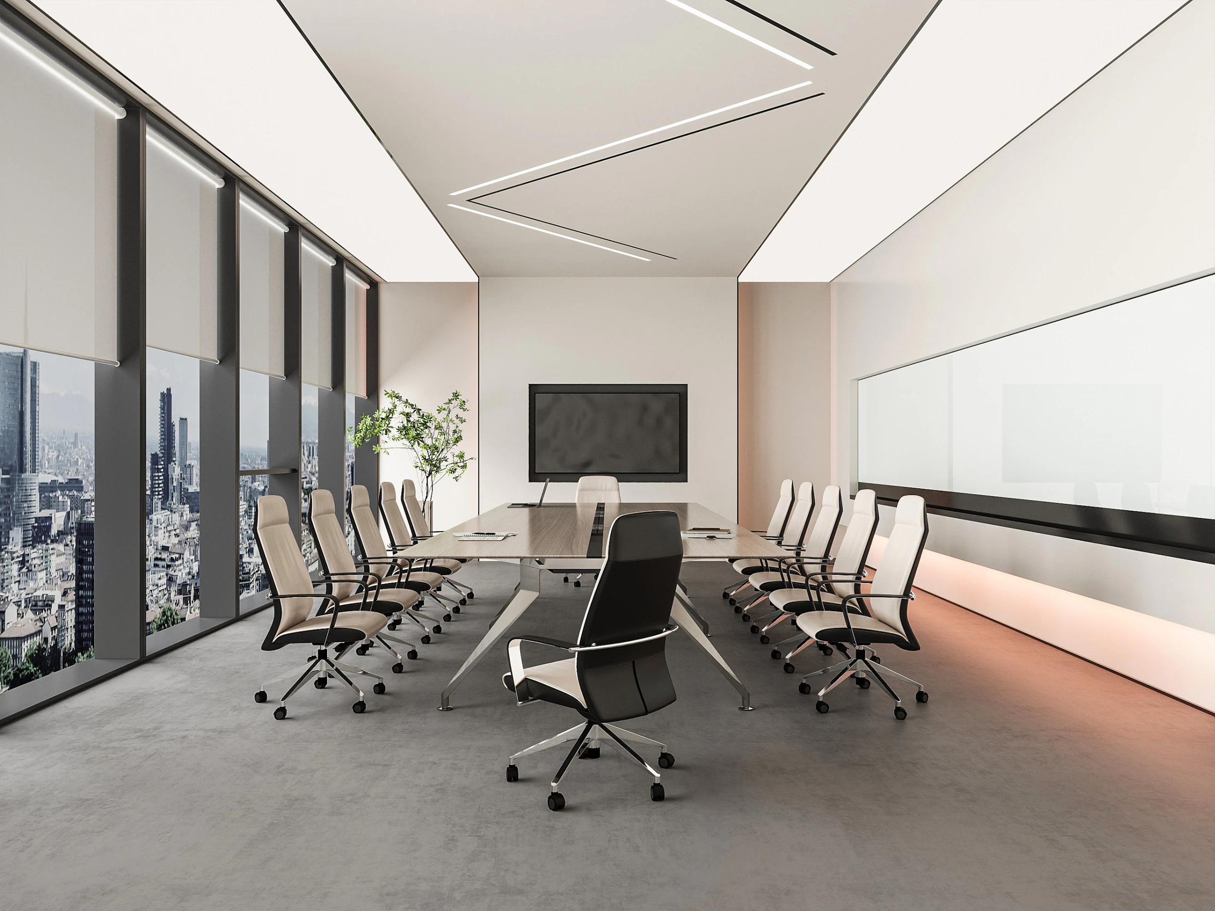 Modern office meeting room 3D Model .c4d .max .obj .3ds .fbx .stl .blend 