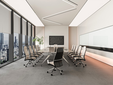 Modern office meeting room 3D Model
