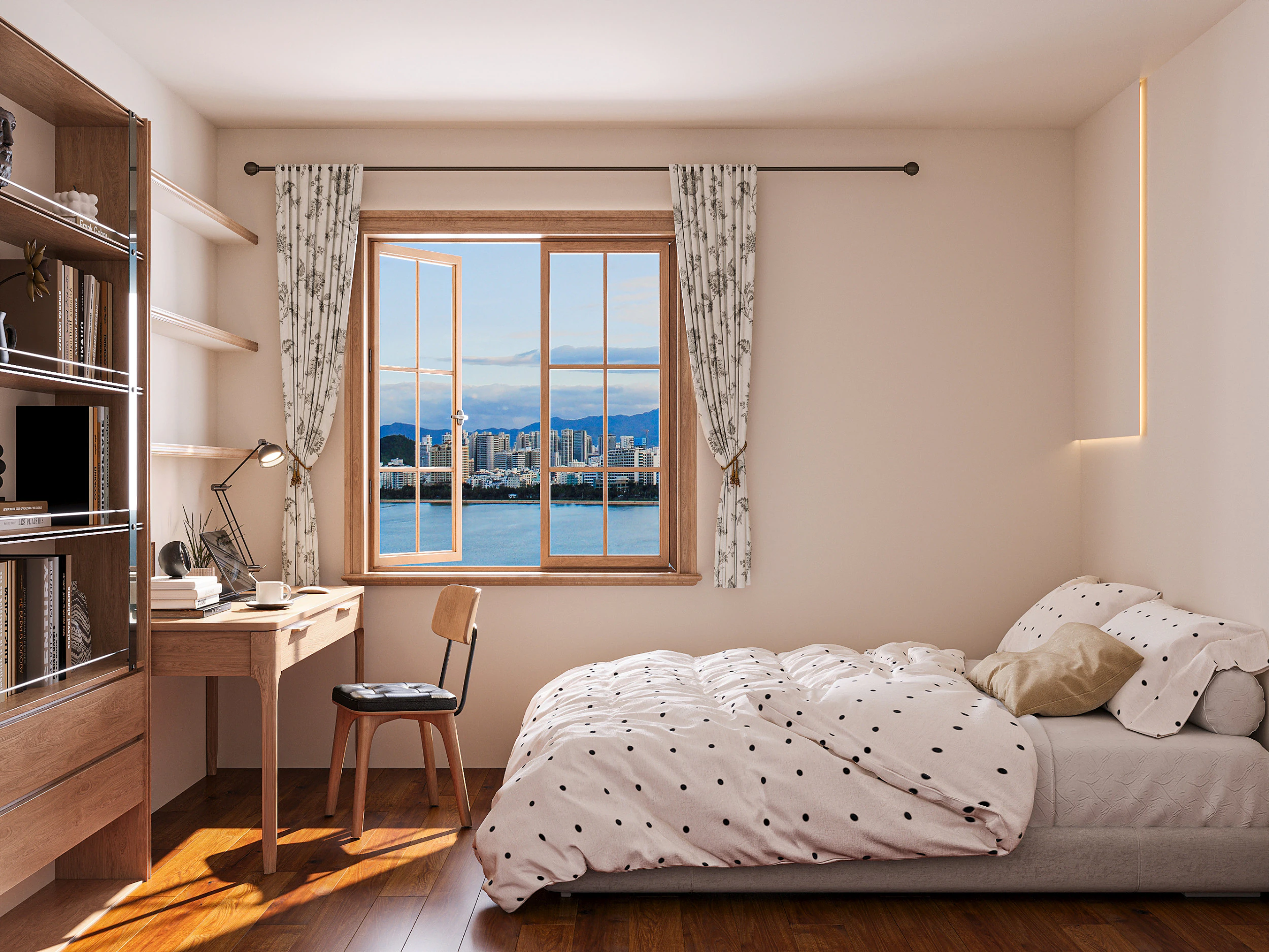 Modern bedroom 3D Model .c4d .max .obj .3ds .fbx .stl .blend 