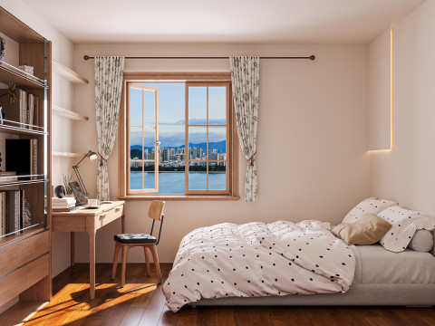 Modern bedroom Modelo 3D