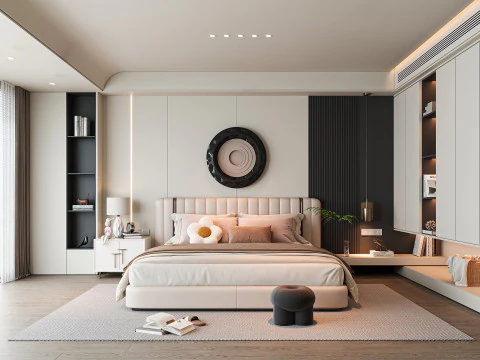 आधुनिक शयनकक्ष 3D मॉडल