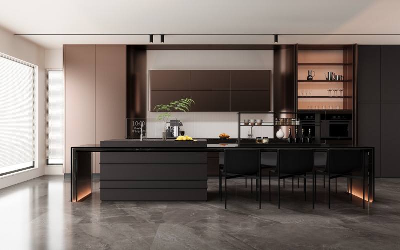 Modern dining room 3D Модель .c4d .max .obj .3ds .fbx .stl .blend 