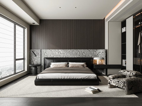 Modern bedroom 3D Model