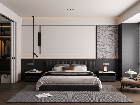 Modern bedroom 3D Model