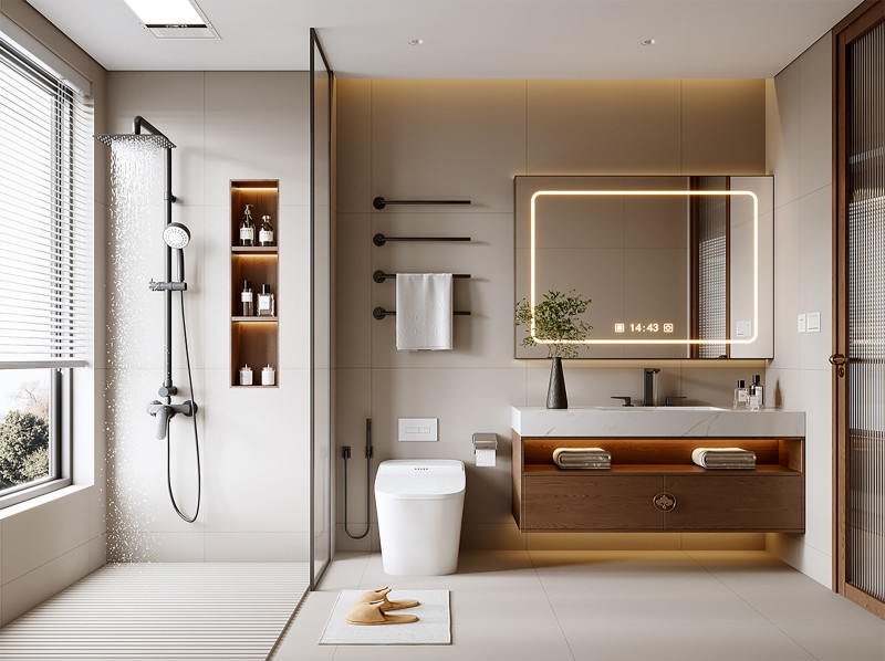 Modern bathroom 3D मॉडल .c4d .max .obj .3ds .fbx .stl .blend