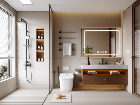 Modern bathroom Modelo 3D