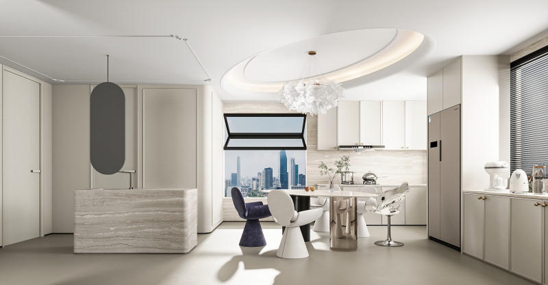 Modern dining room 3D 모델 .c4d .max .obj .3ds .fbx .stl .blend 