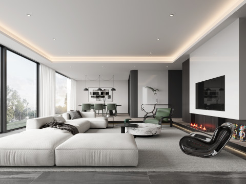 Modern living room 3D Модель
