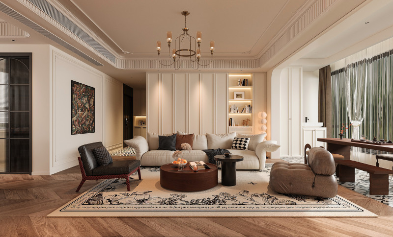 Modern living room Modèle 3D .c4d .max .obj .3ds .fbx .stl .blend 