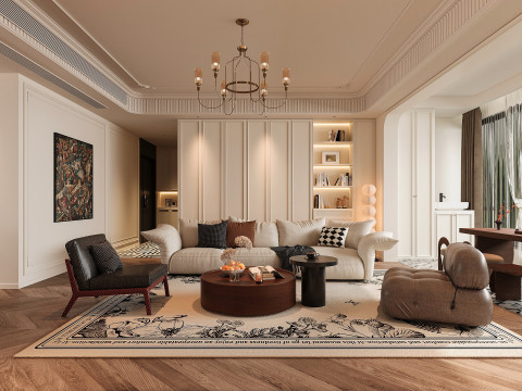 Modern living room Model 3D