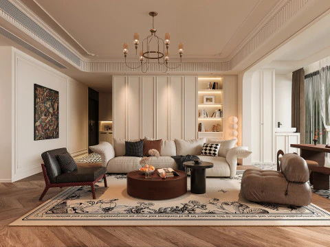 Modern living room 3D Model