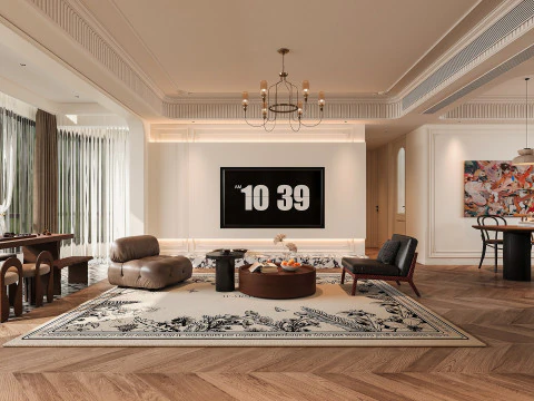 Modern living room 3D Model