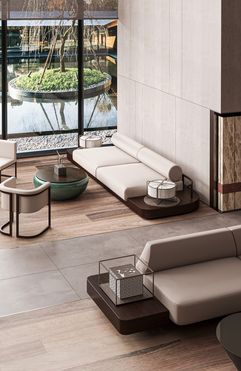 Modern living room 3D Модель .c4d .max .obj .3ds .fbx .stl .blend