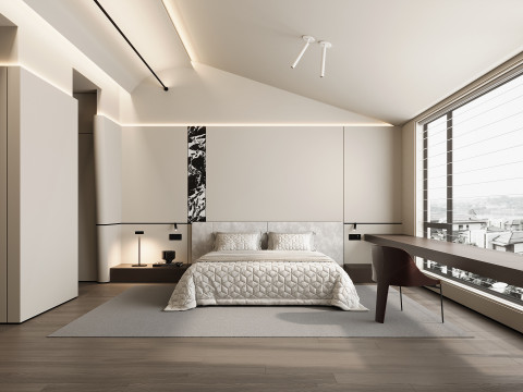Modern bedroom Model 3D
