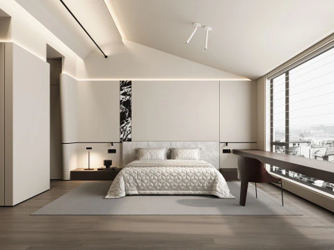 dormitorio moderno Modelo 3D