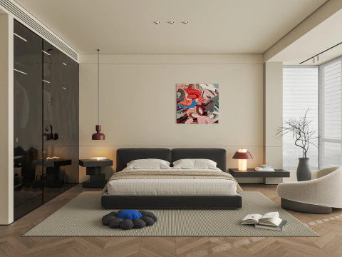 Modern bedroom 3D Model
