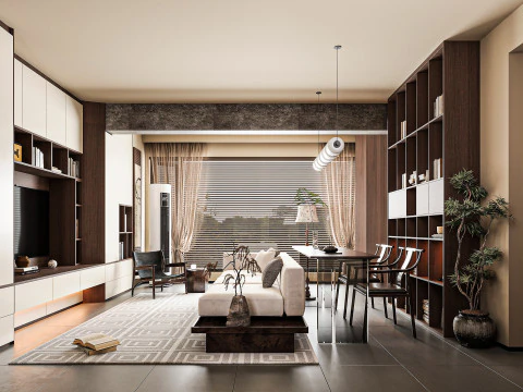 Modern living room 3D Model