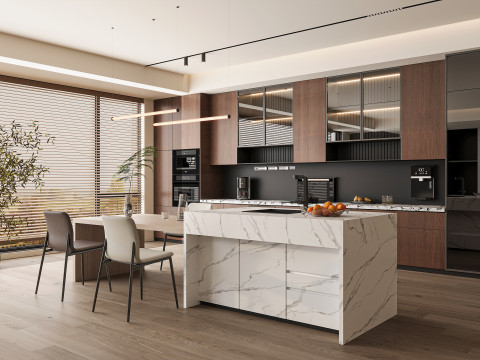 Modern dining room 3D Model