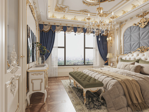 Modern bedroom Model 3D