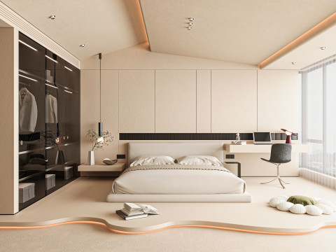 Modern bedroom 3D Модель