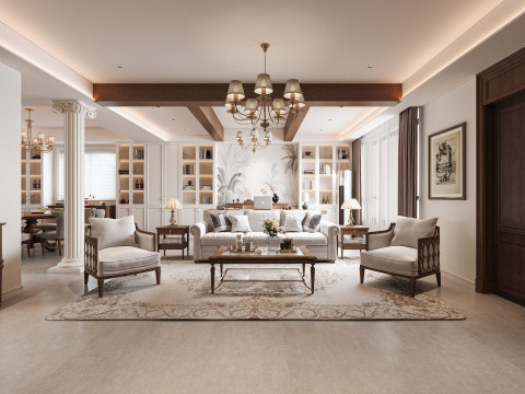 Modern living room 3D Model