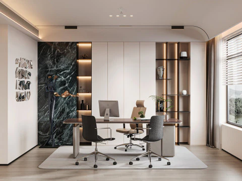 Ufficio moderno Modello 3D