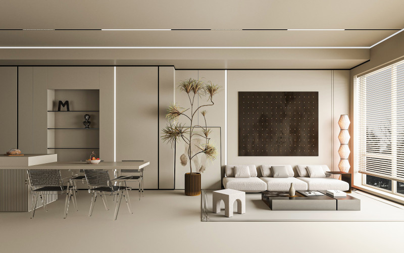 Modern living room 3D Model .c4d .max .obj .3ds .fbx .stl .blend