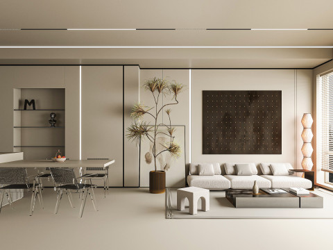 Modern living room 3D Model
