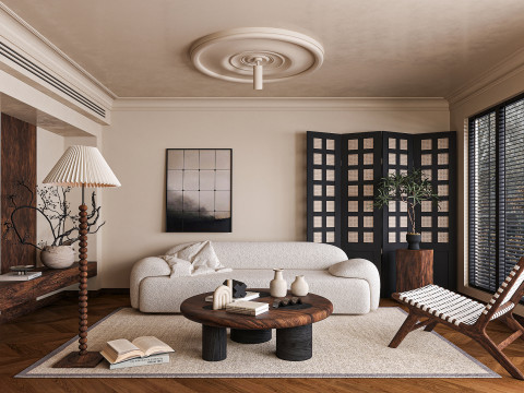 Modern living room 3D 模型