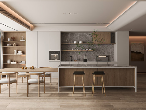 Modern dining room 3D Model