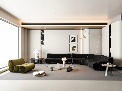 Modern living room 3D Model