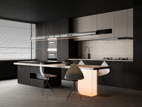 Modern dining room 3D Model