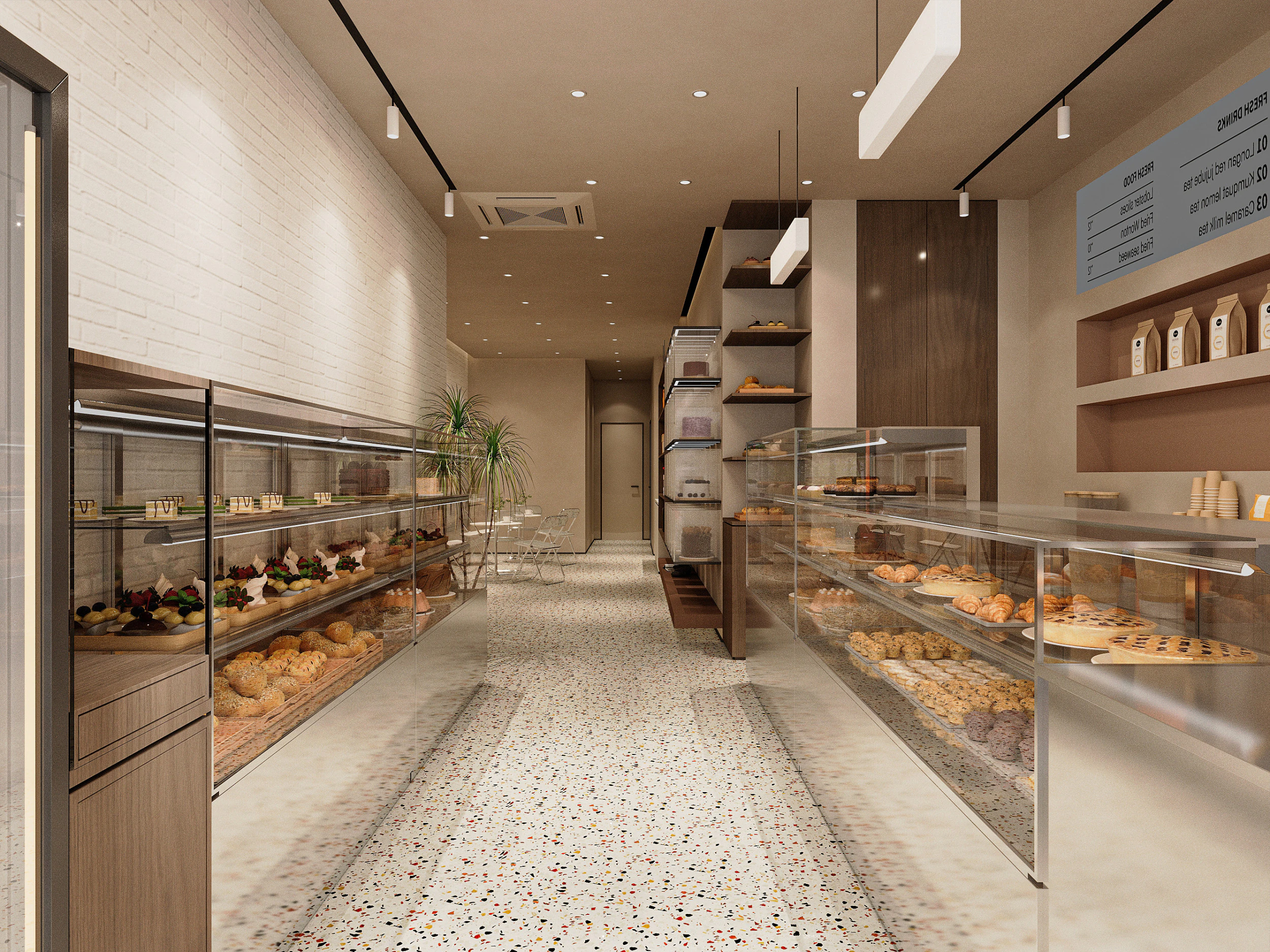 Modern Cake Shop 3D Model .c4d .max .obj .3ds .fbx .stl .blend