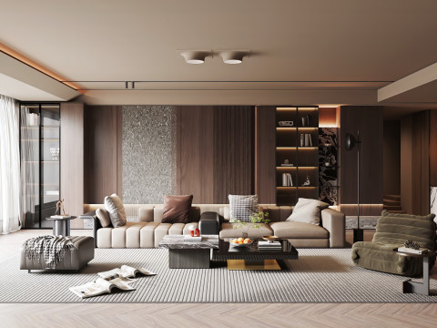 Modern living room 3D Model