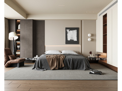 Modern bedroom 3D Model