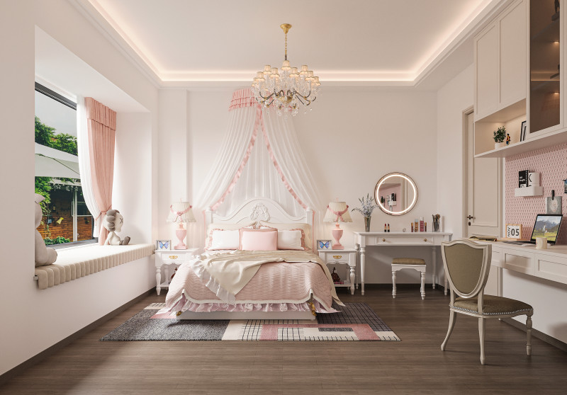 Modern bedroom 3D Model .c4d .max .obj .3ds .fbx .stl .blend 