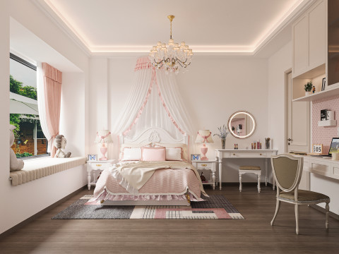 Modern bedroom 3D 모델